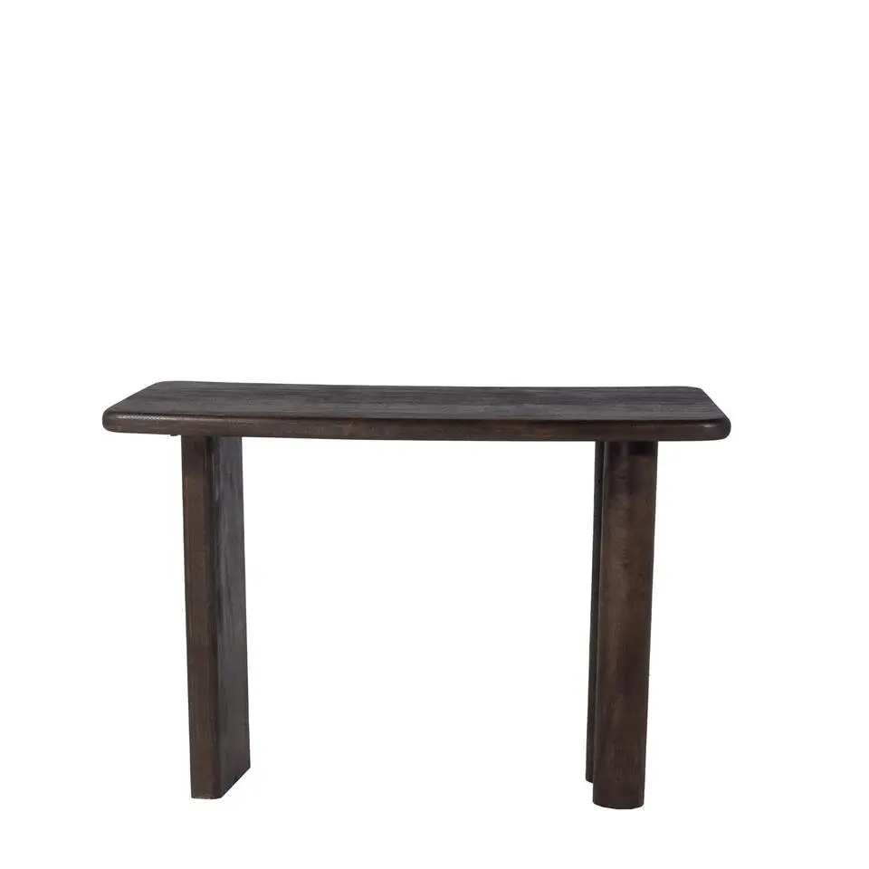 Sidetable Zwart - Mangohout - 113x44x76cm - Tafel Rumi