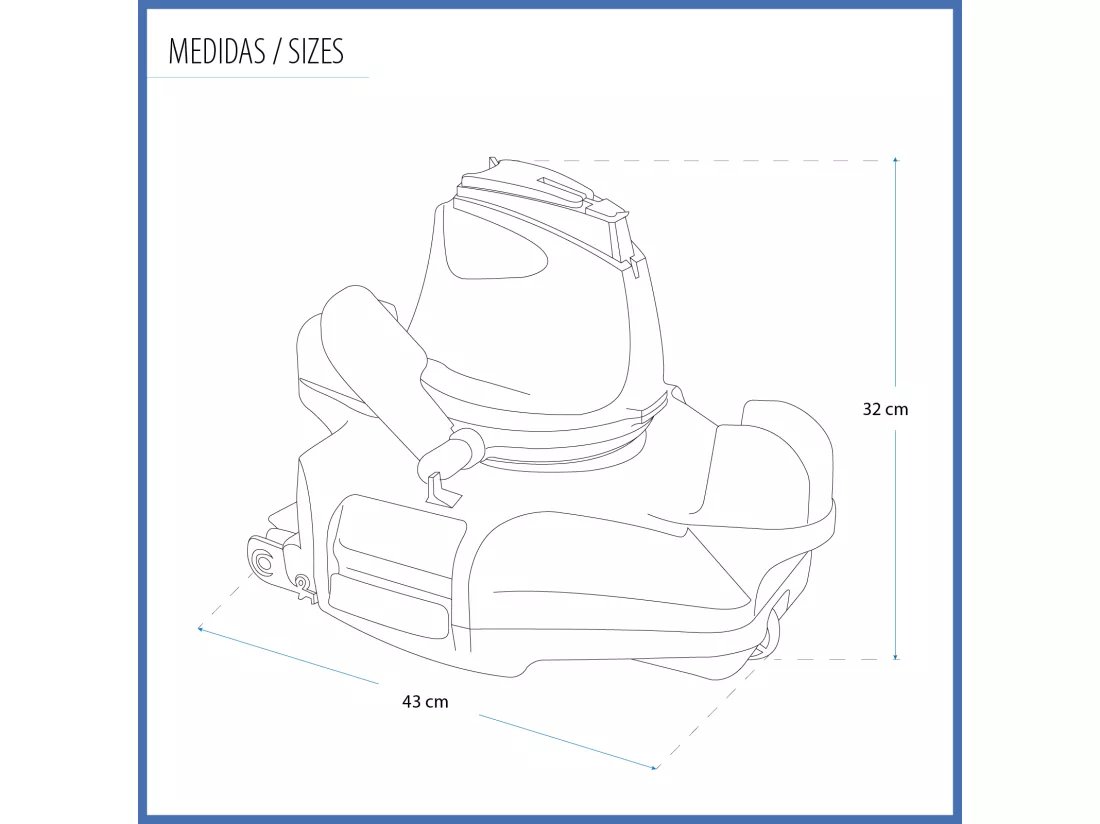 Nettoyeur Automatique Robot pour Piscines avec Batterie 90 min Kokido Delta 200 RX avec Rouleau sans Fil Inclus