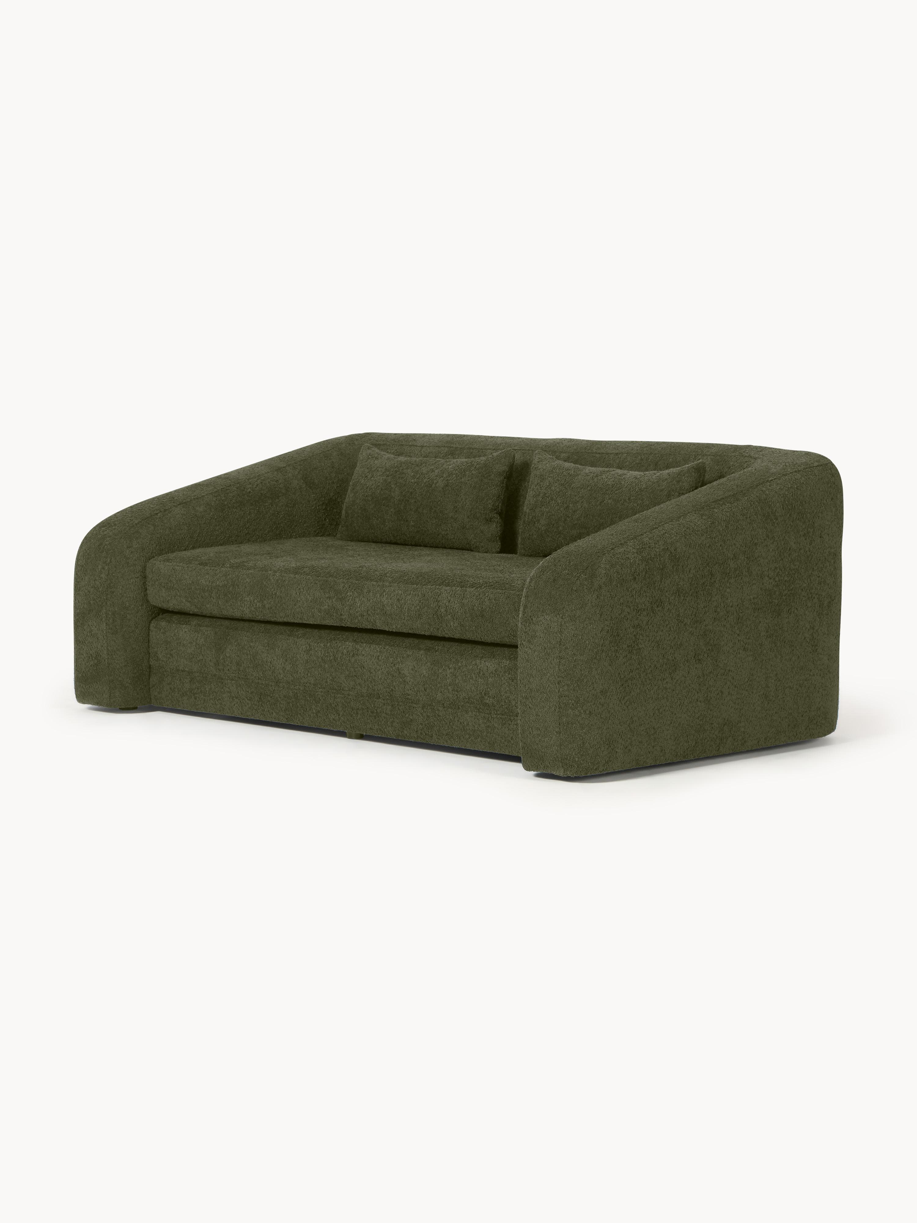 Slaapbank Eliot (2-zits) uit teddy-bouclé
