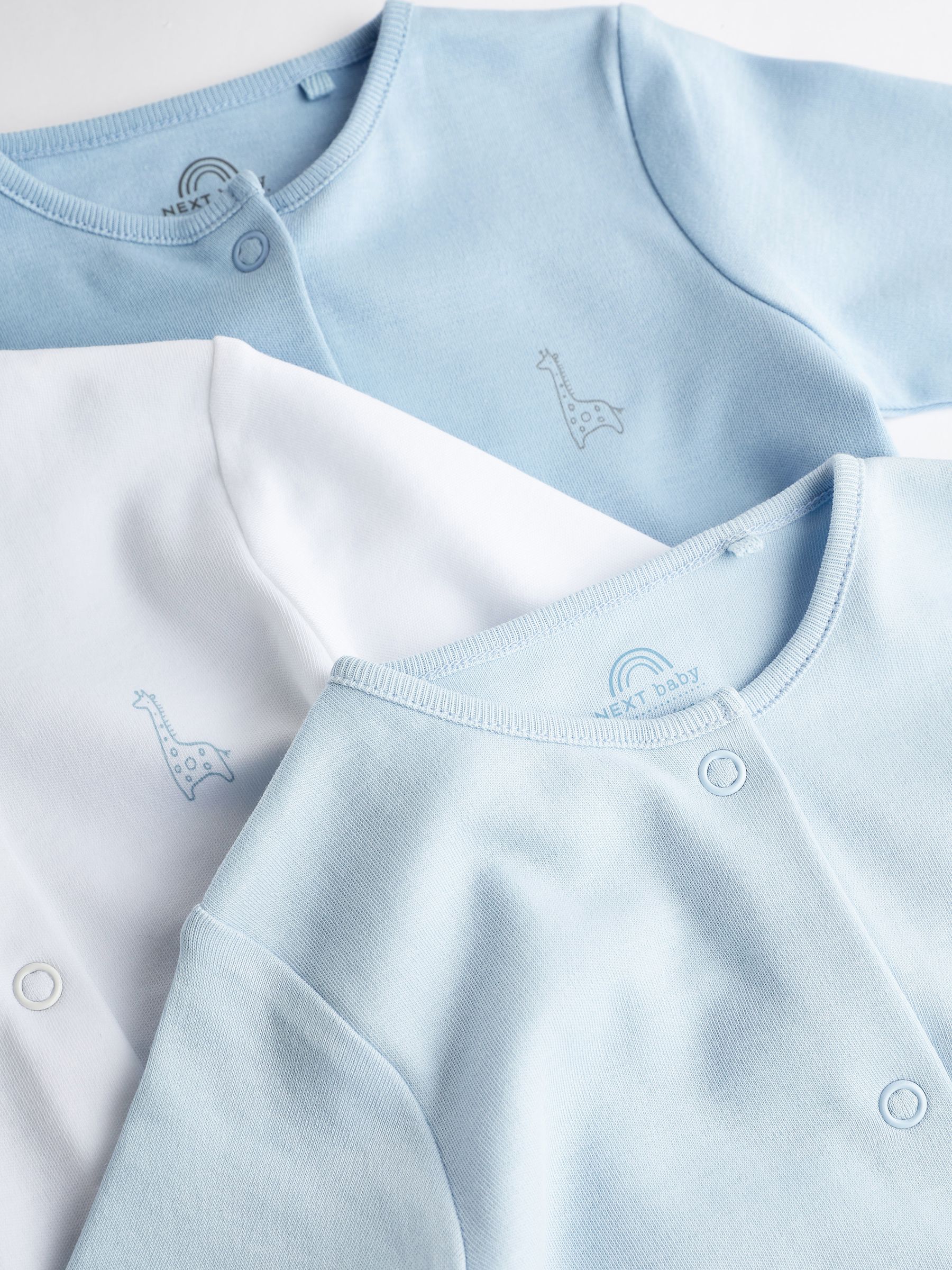 Blauw/wit - Babypyjama's (0-2 jr)