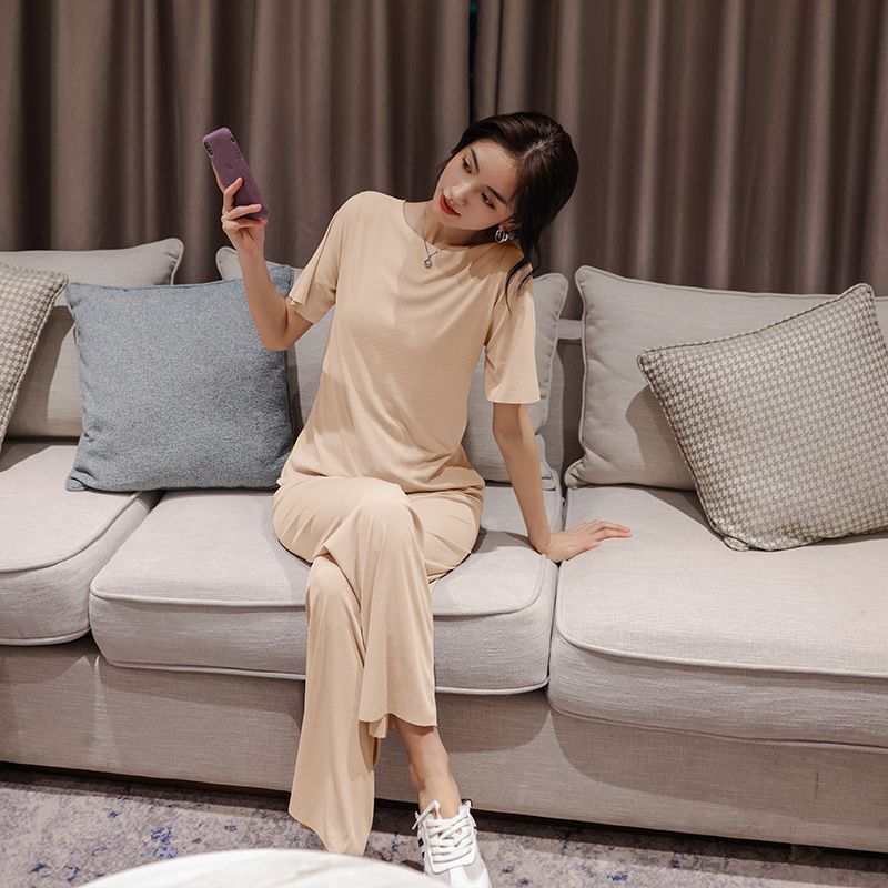 KUMI - Pyjamaset: T-shirt met korte mouwen + loungebroek