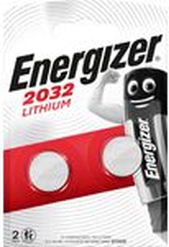 Energizer - CR2032 - Knoopcel Batterij - 20 mm - 3 V - Pak 2 Stuks