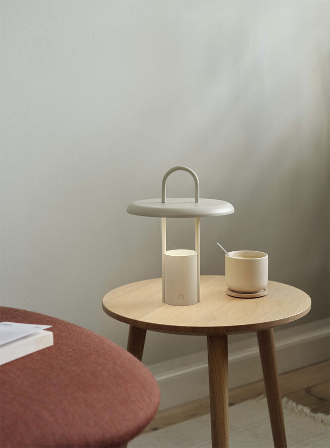 Stelton Pier portable LED Table Lamp H25 Sand