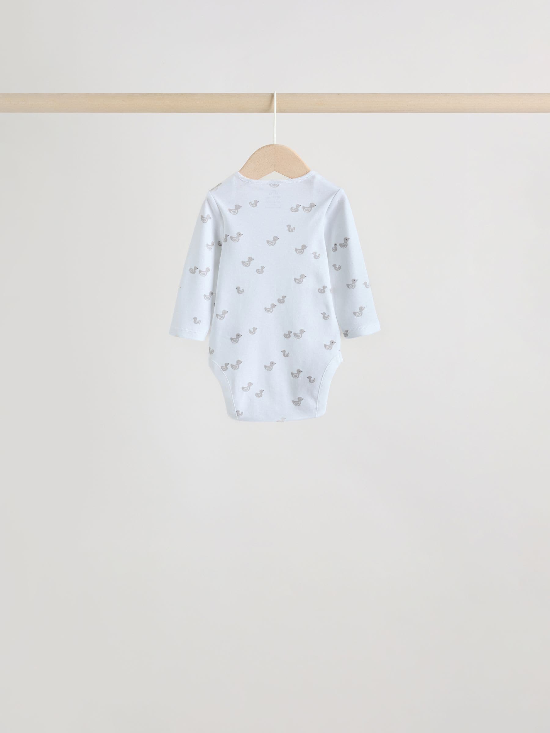 Grijs - Long Sleeved Baby Bodysuits 5 Pack