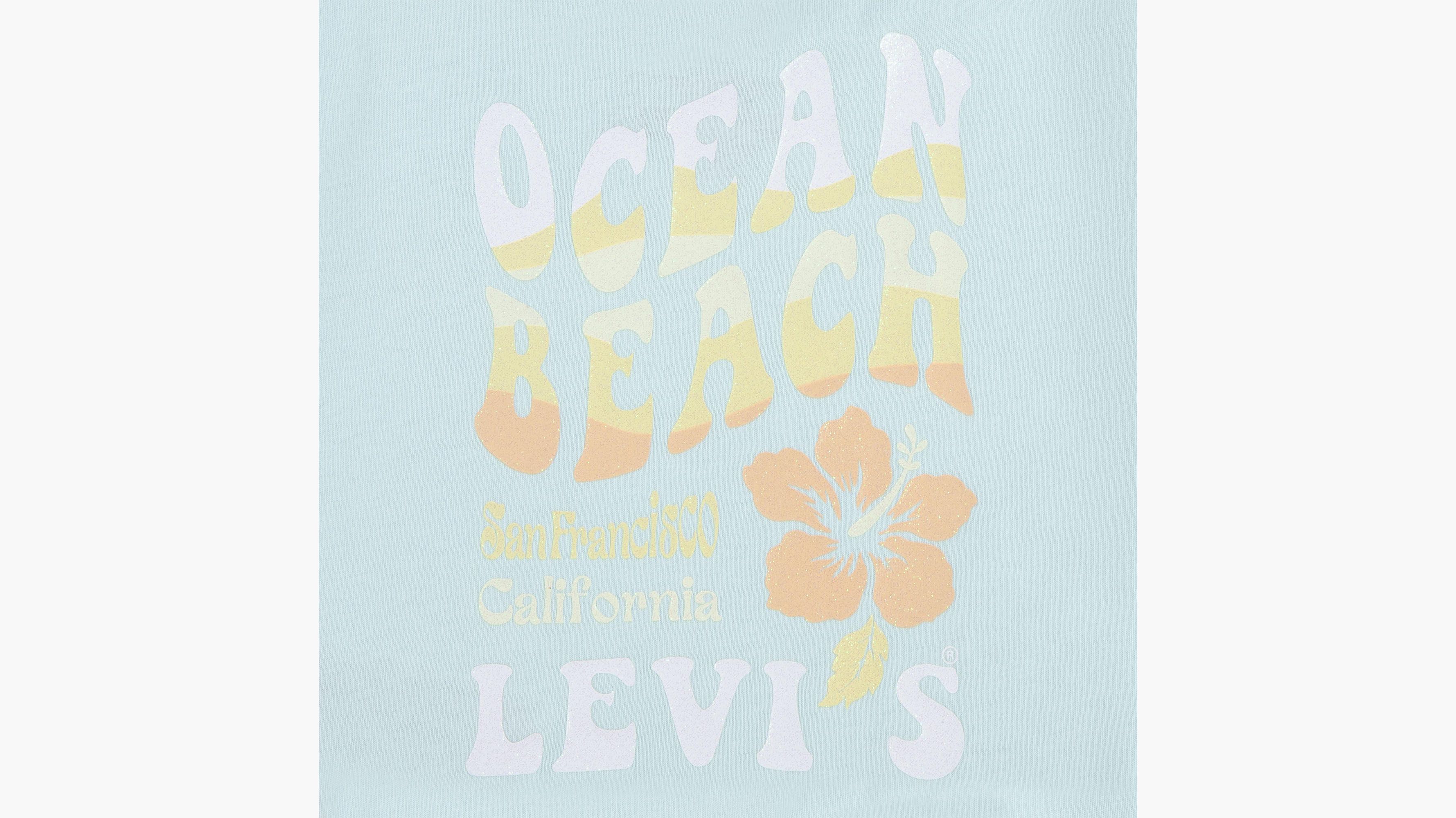 Ado t-shirt Ocean Beach - Icy Morn - Bleu