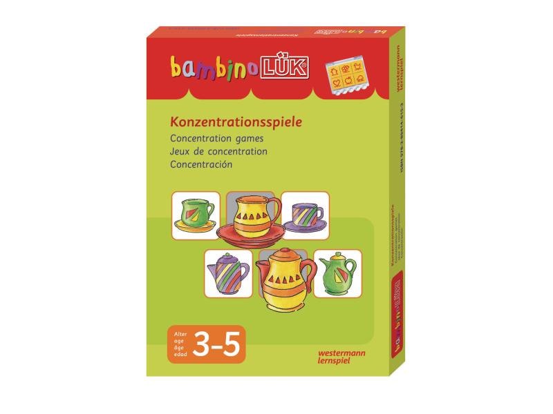 LÜK bambinoLÜK Konzentrationsspiele Set Lernspiel mit Lösungsgerät