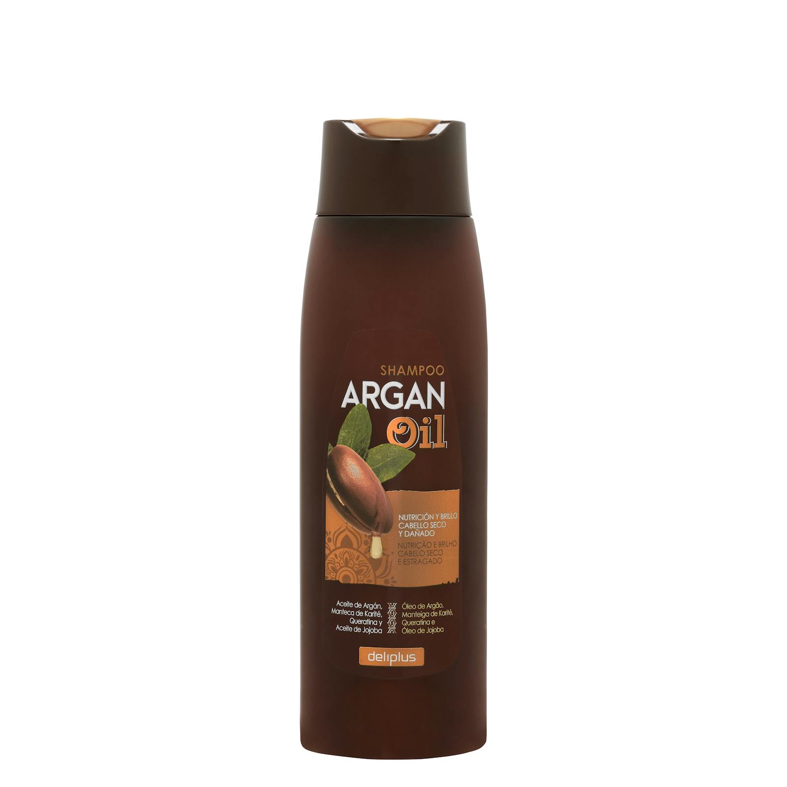 Shampoing à l'huile d'argan Deliplus pour cheveux secs et abîmés