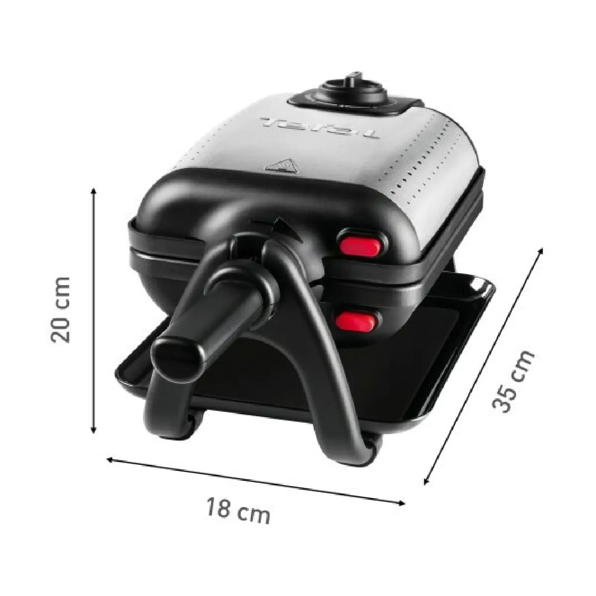 Tefal Gaufrier 1200w Noir/Inox - WM756D12