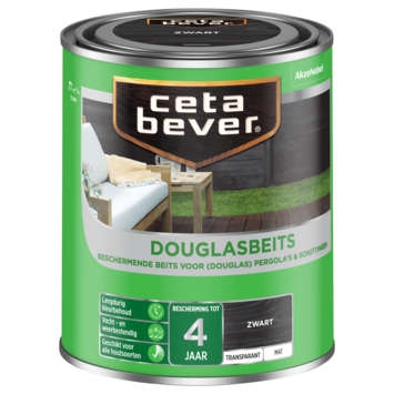 CetaBever Douglas beits zwart 750 ml