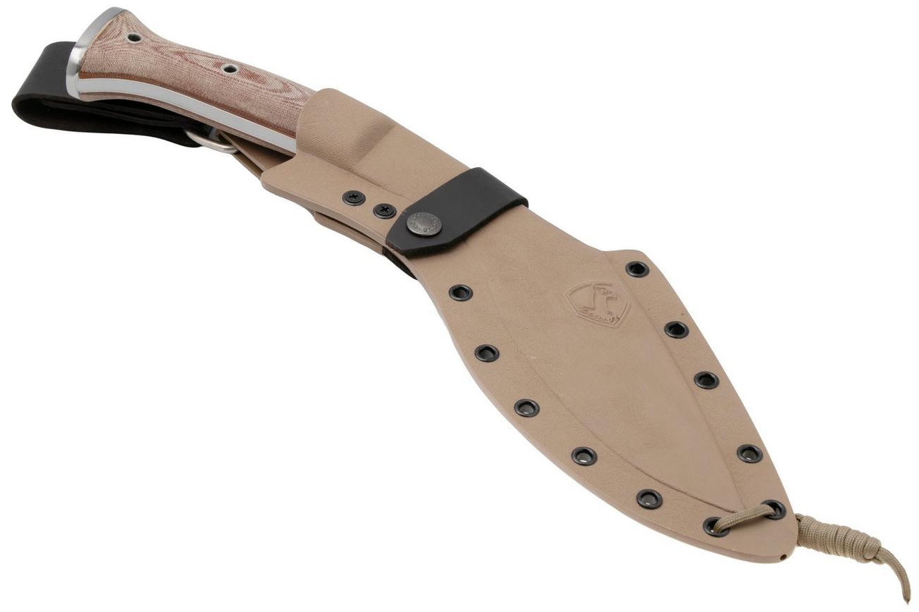 Condor K-TACT Kukri Knife CTK1811-10, Satin Convexed 1075, Micarta, kapmes