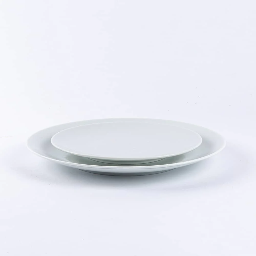 Assiette à dessert ronde blanche OGRE La Fabrique