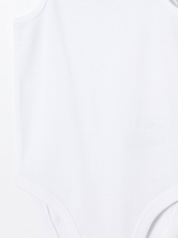 Conjunto de 3 bodies básicos com alças - Branco