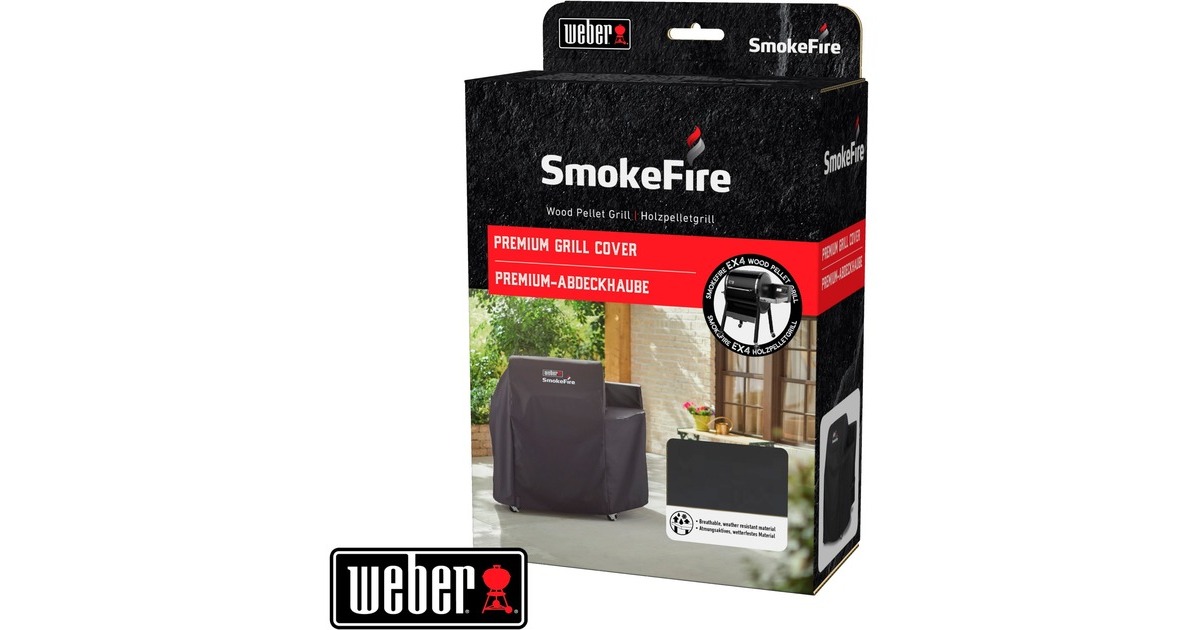 WeberPremium barbecuehoes - SmokeFire EX4 beschermkap  (Grijs)