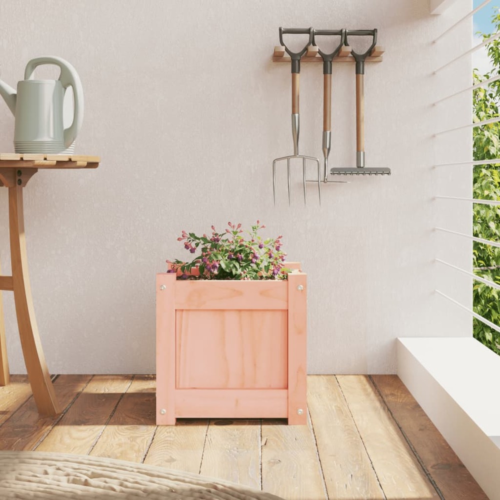 Jardinière 31x31x31 cm bois massif de douglas