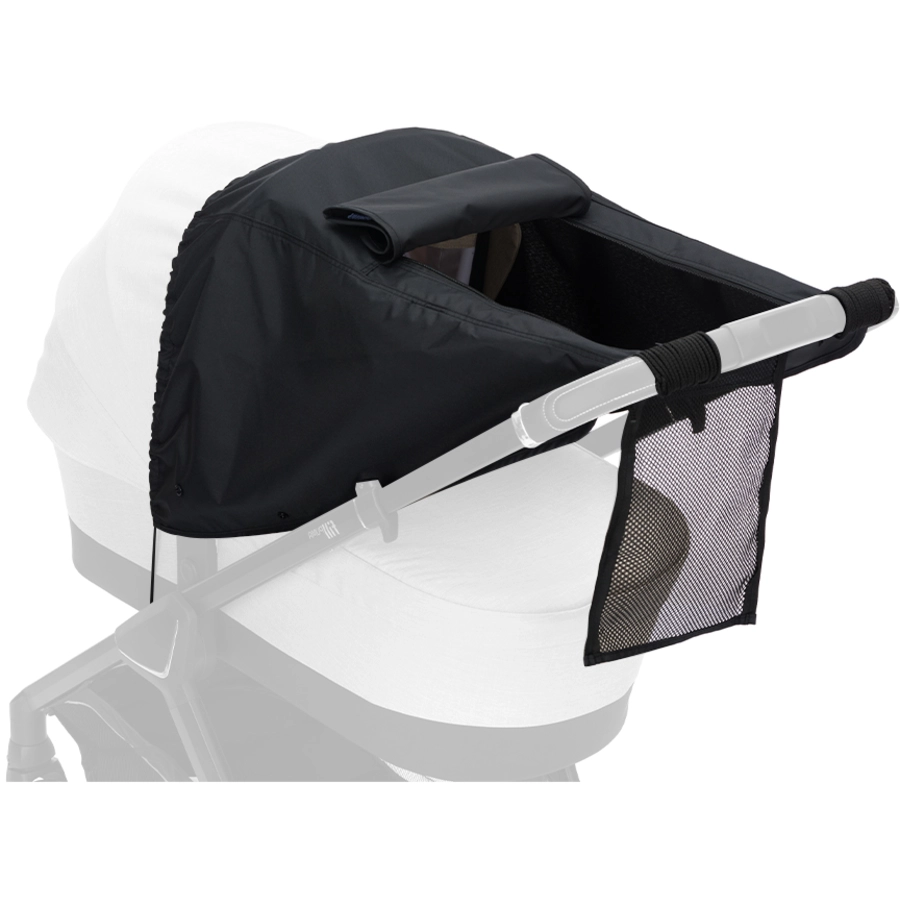 fillikid Sonnenschutz Deluxe schwarz melange für Kinderwagen