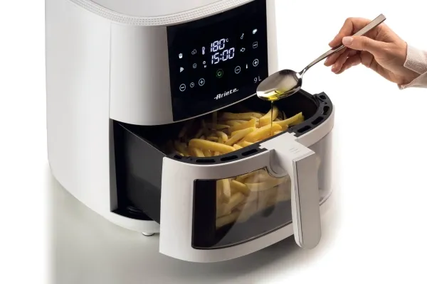 Ariete 4630/03, Varmluftsteger, 9 L, Enkelt, Hvid, Berøring, 1500 W