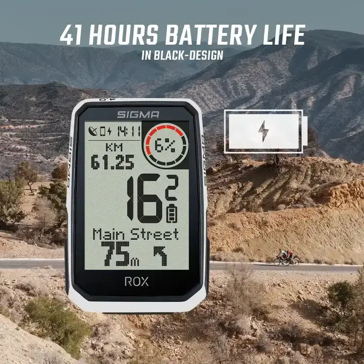 Sigma Sport ROX 4.0 Endurance Sensor Set GPS Fietscomputer Wit