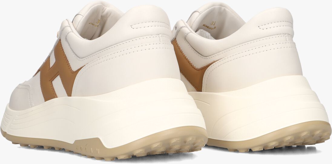 beige hogan lage sneakers h669 allacciato h