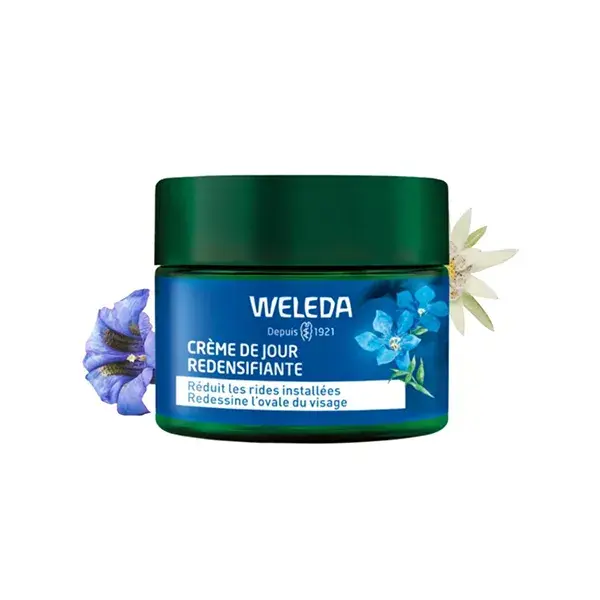 Creme de dia redensificador orgânico Weleda Blue Gentian & Edelweiss 40ml