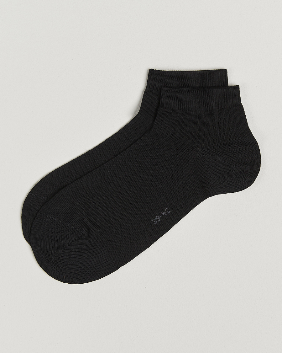 Falke Happy 2-Pack Cotton Sneaker Socks Black