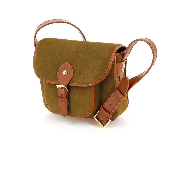 herbert frère soeur Sac en velours Le Flav | Marron