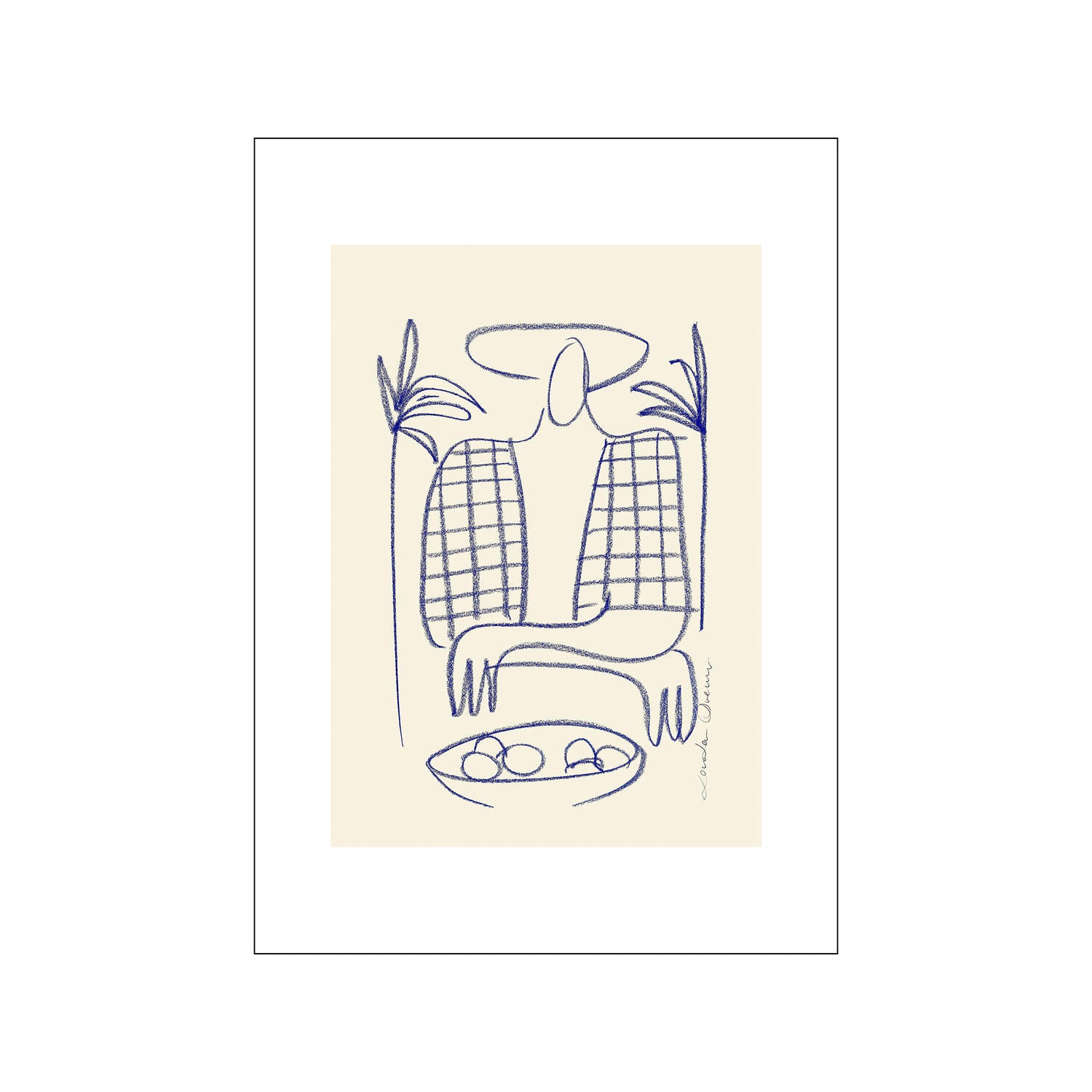 Poster & Frame  Dimanche plakat - 50 x 70 cm