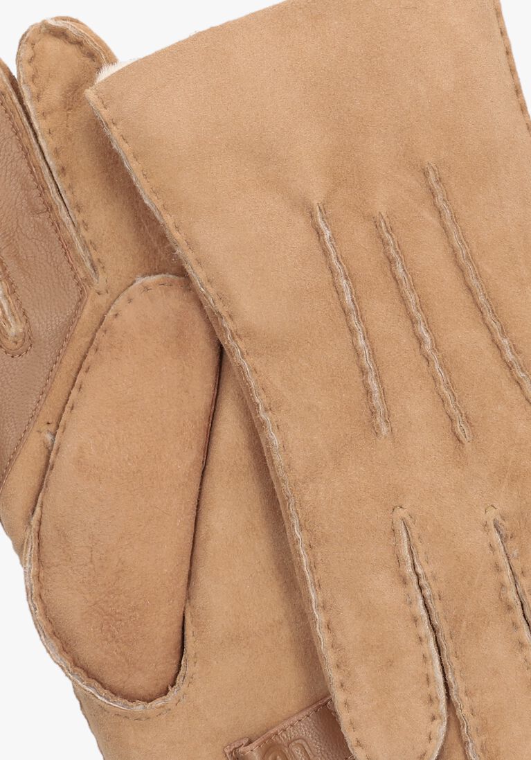 camel ugg handschoenen contrast sheepskin tech glove