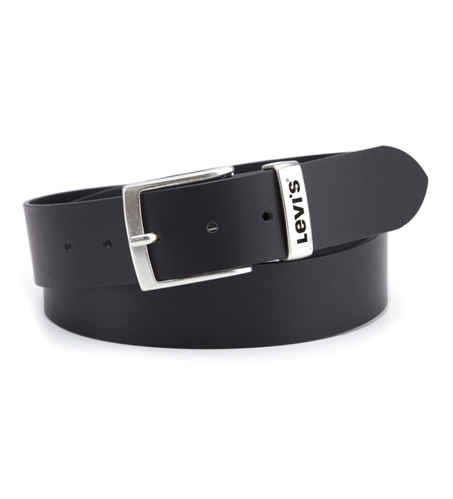 Cinto de couro preto Levi's New Ashland