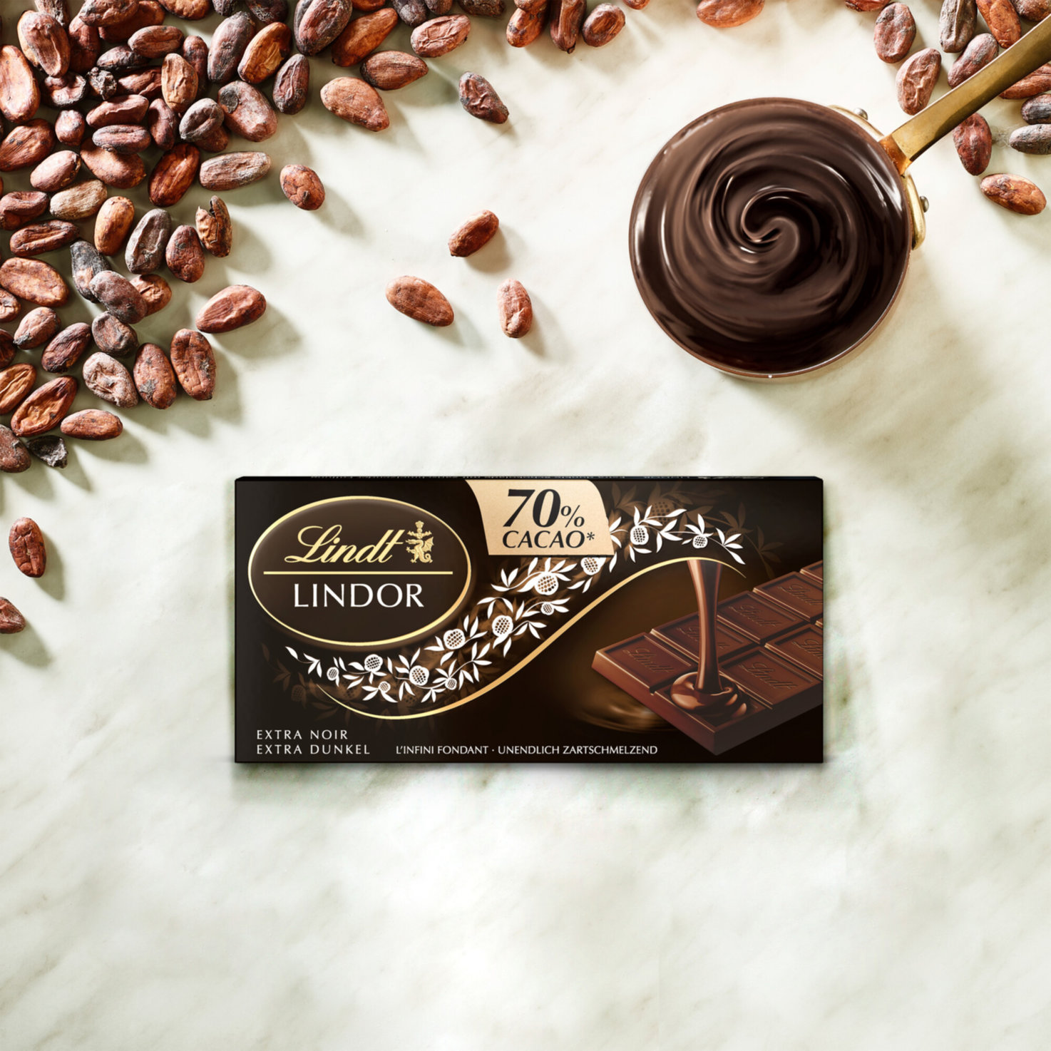 Lindt Lindor Dunkel 70% Cacao Tafelschokolade