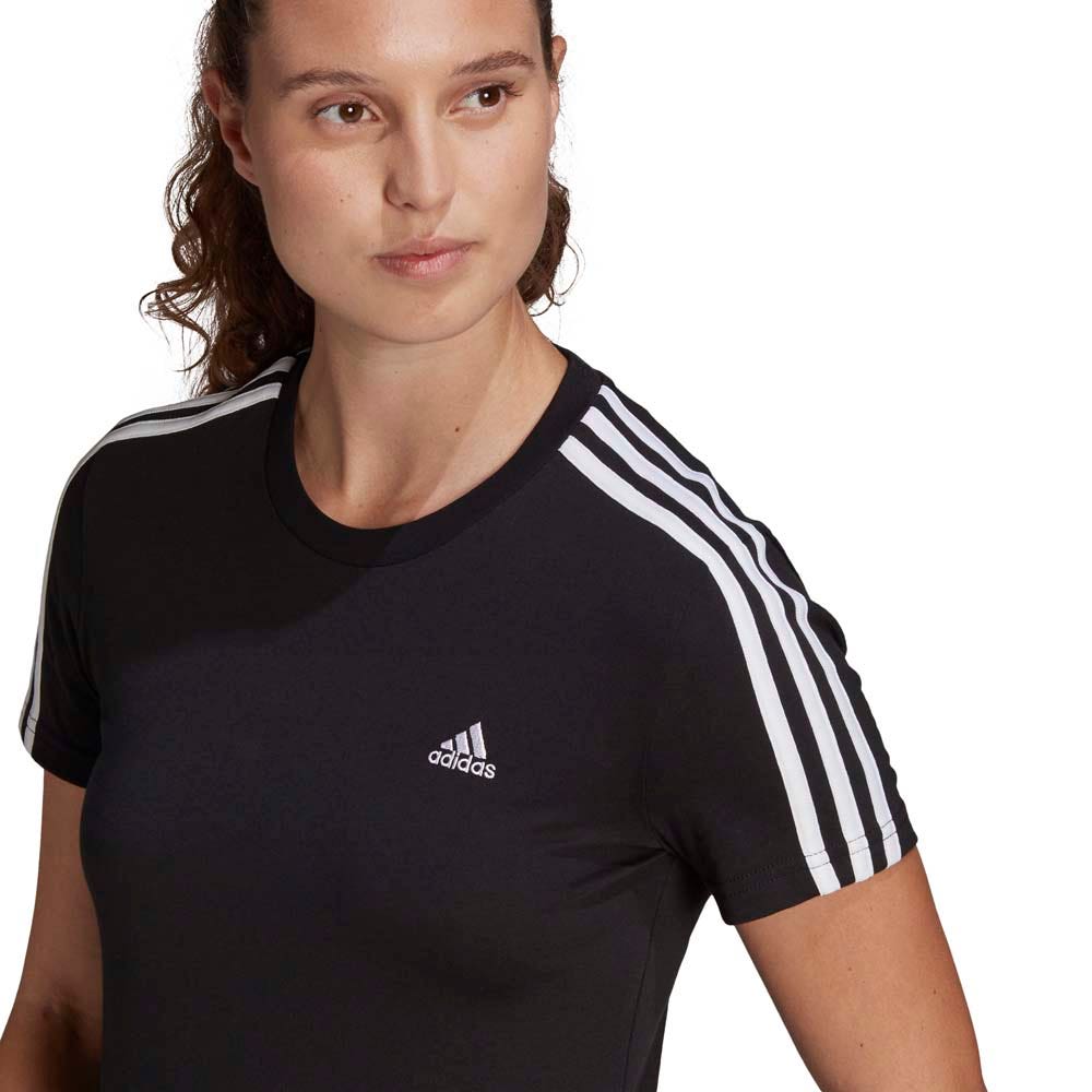 adidas  Essentials Slim 3-Stripes Shirt