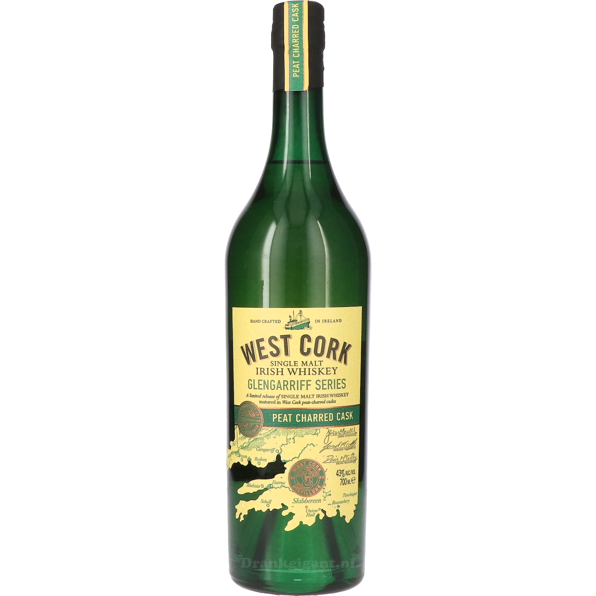 West Cork Glengarriff Peat Charred Cask 70 cl