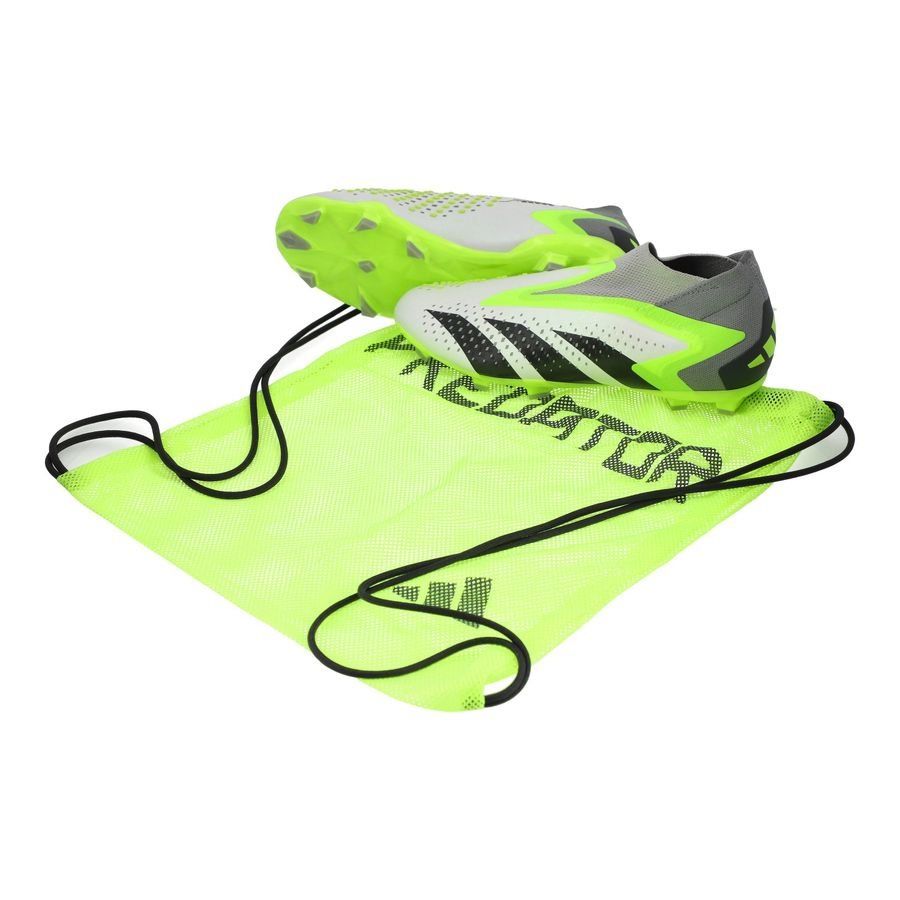 adidas Predator Accuracy   FG Crazyrush - Blanc/Noir/Lucid Lemon Enfant