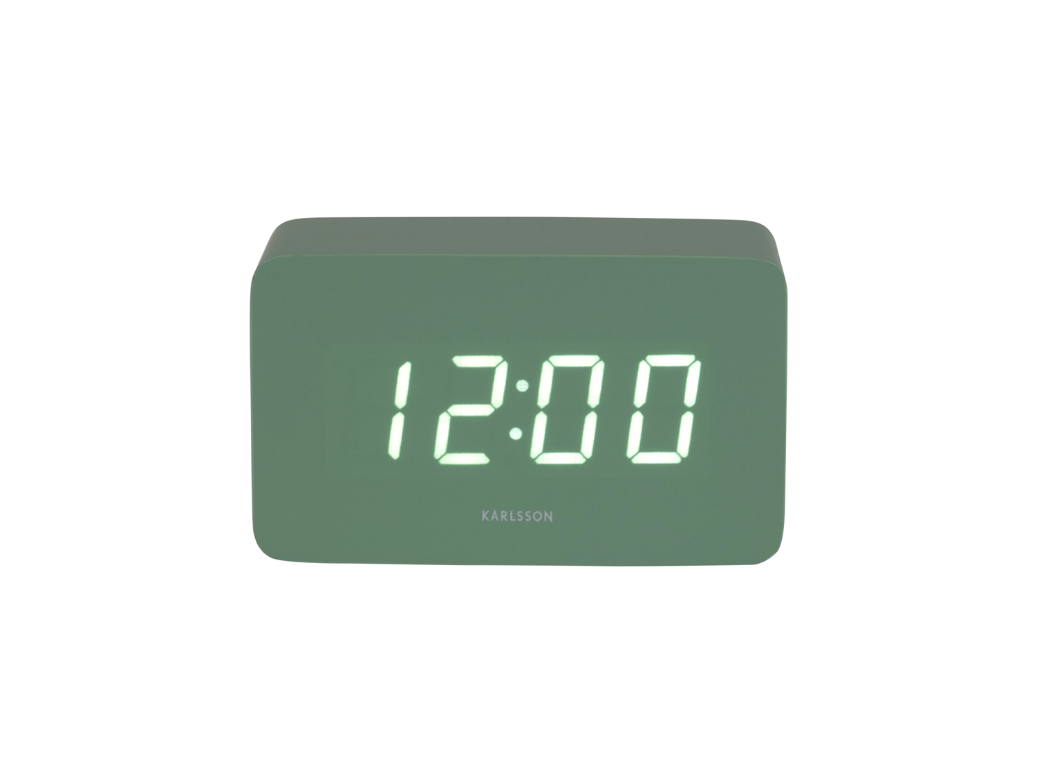 Alarm clock Spry tube LED grayed jade