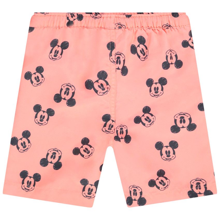 Short de bain imprimé Mickey Disney pour bébé garçon - Corail