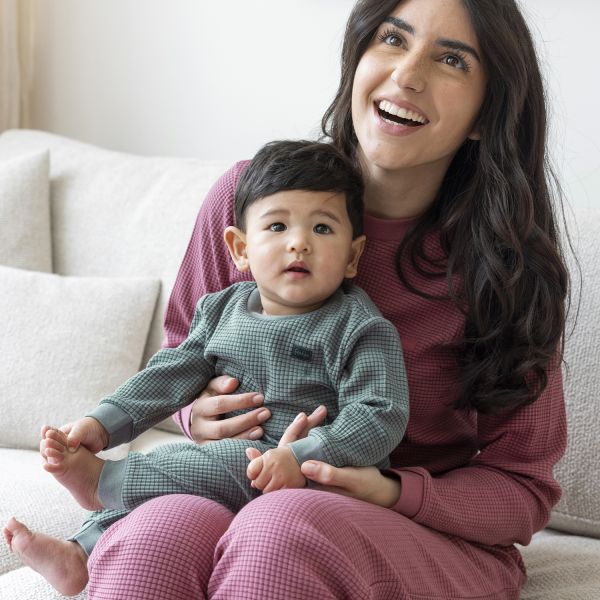 Feetje Wafelpyjama Familie Editie - Zeegroen