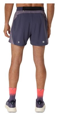 Short Asics Road 5in Violet Homme