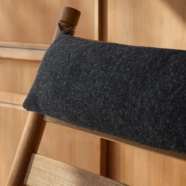 Carl Hansen - CH45 Sitz- und Nackenkissen, anthrazit (Hallingdal 180)
