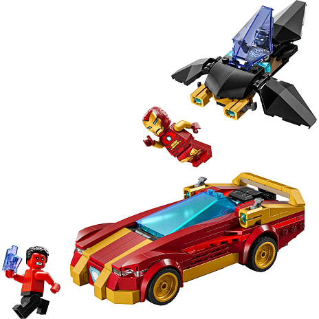 LEGO Marvel Iron Man-bil og Black Panther mod Red Hulk 76310