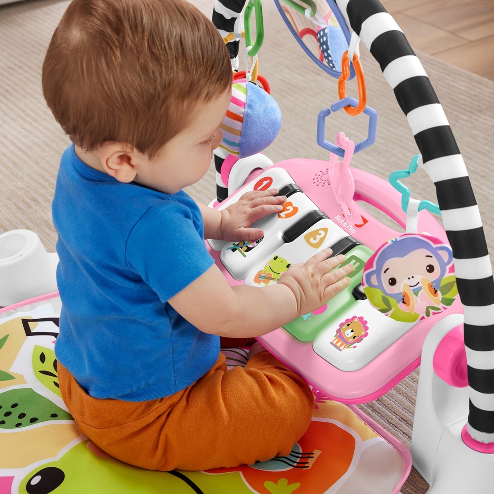 Fisher-Price Glow and Grow Kick & Play Pink Piano Gym
