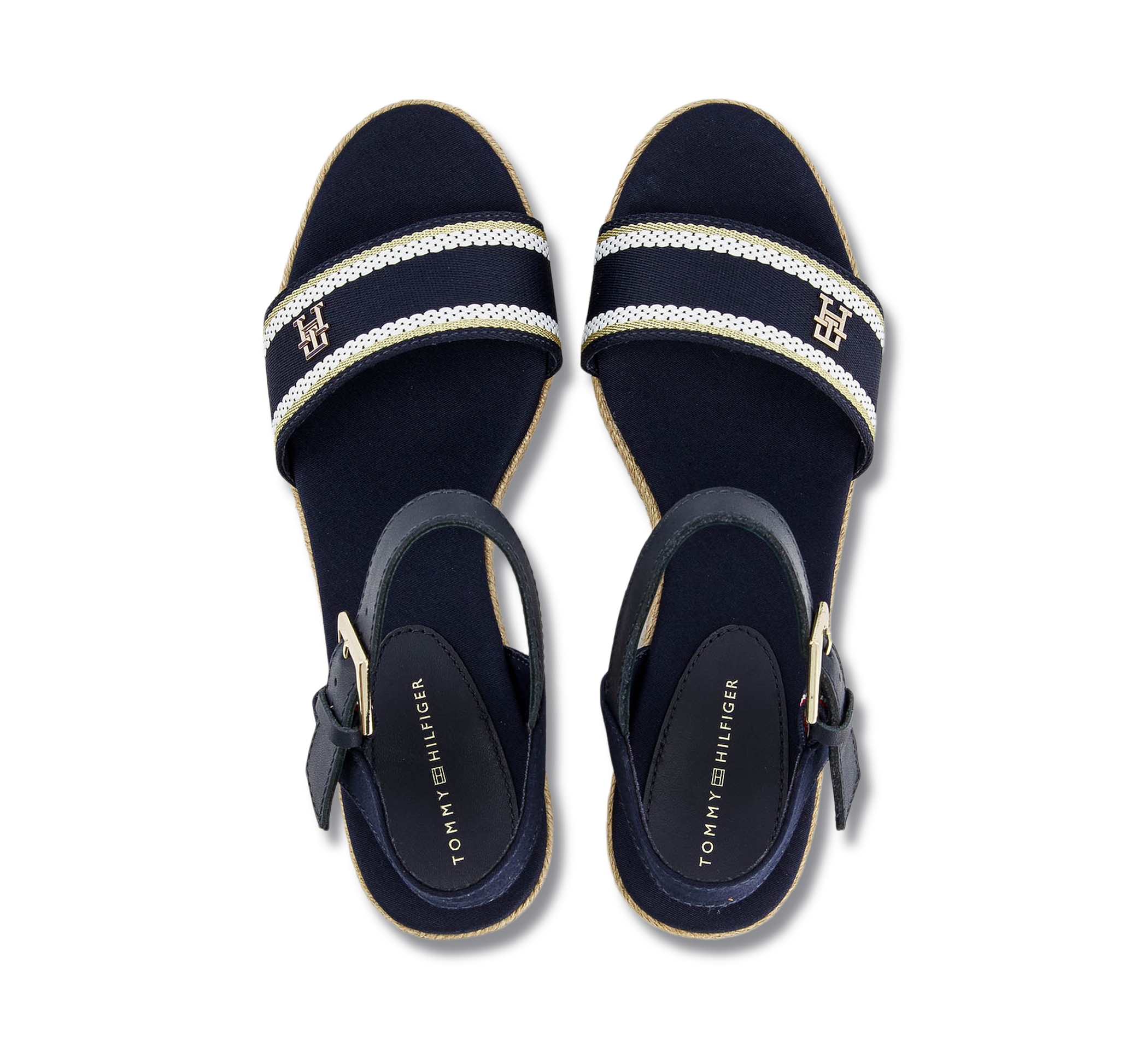 Tommy Hilfiger Keilsandaletten blau