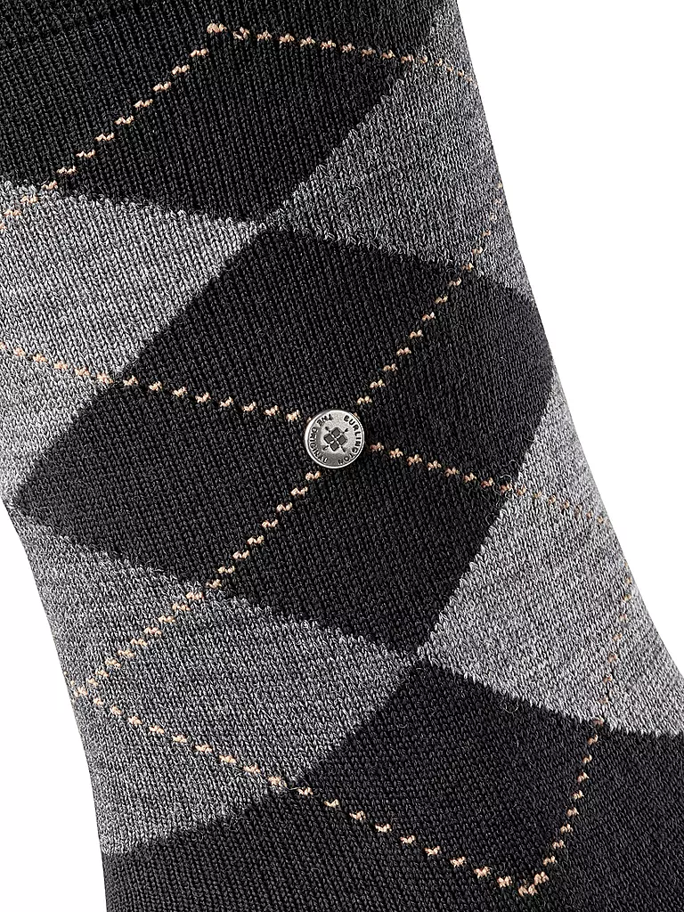 BURLINGTON Herren Socken EDINBURGH black schwarz