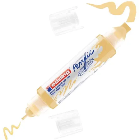 edding 5400 Acryl 3D Double Liner pastellgelb