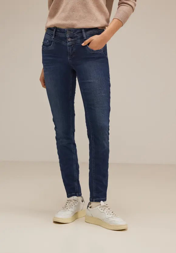 Slim Fit Thermo Jeans - authentic indigo thermo