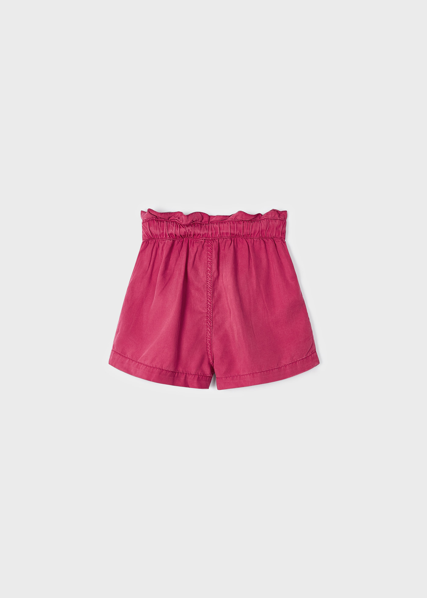 Shorts fluidos para meninas com amarração, confeccionados em TENCEL™ Lyocell.
