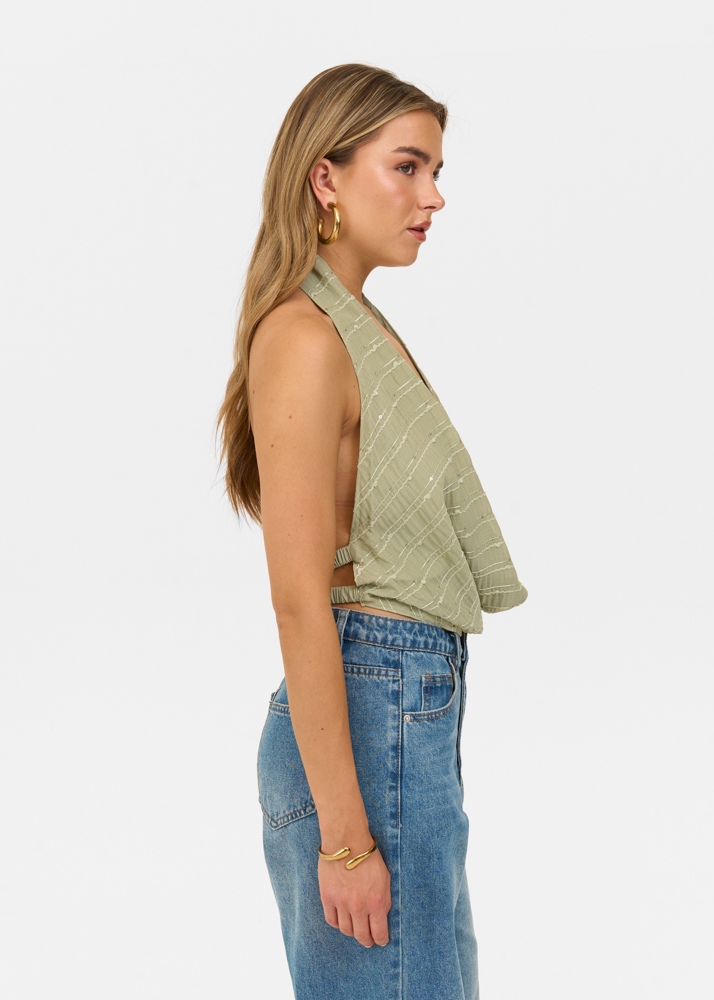 Juul top salie groen