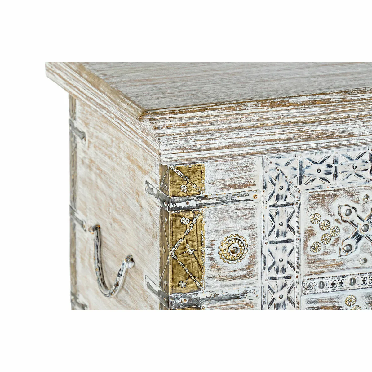 DKD Home Decor Coffre Pied