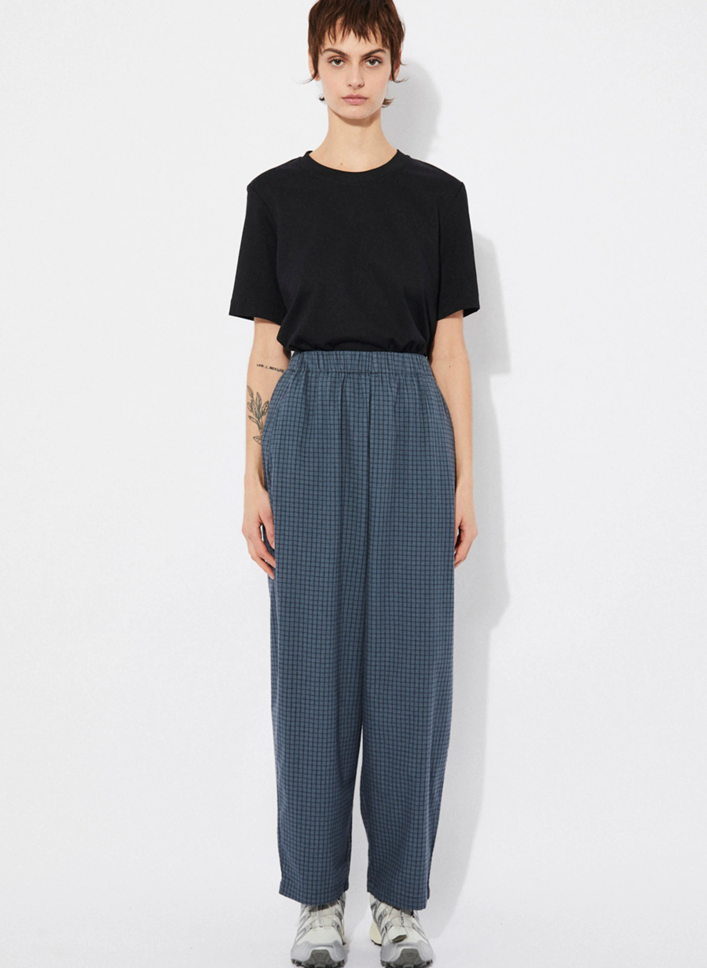 TURIN - Pantalon droit en coton bio | Bleu