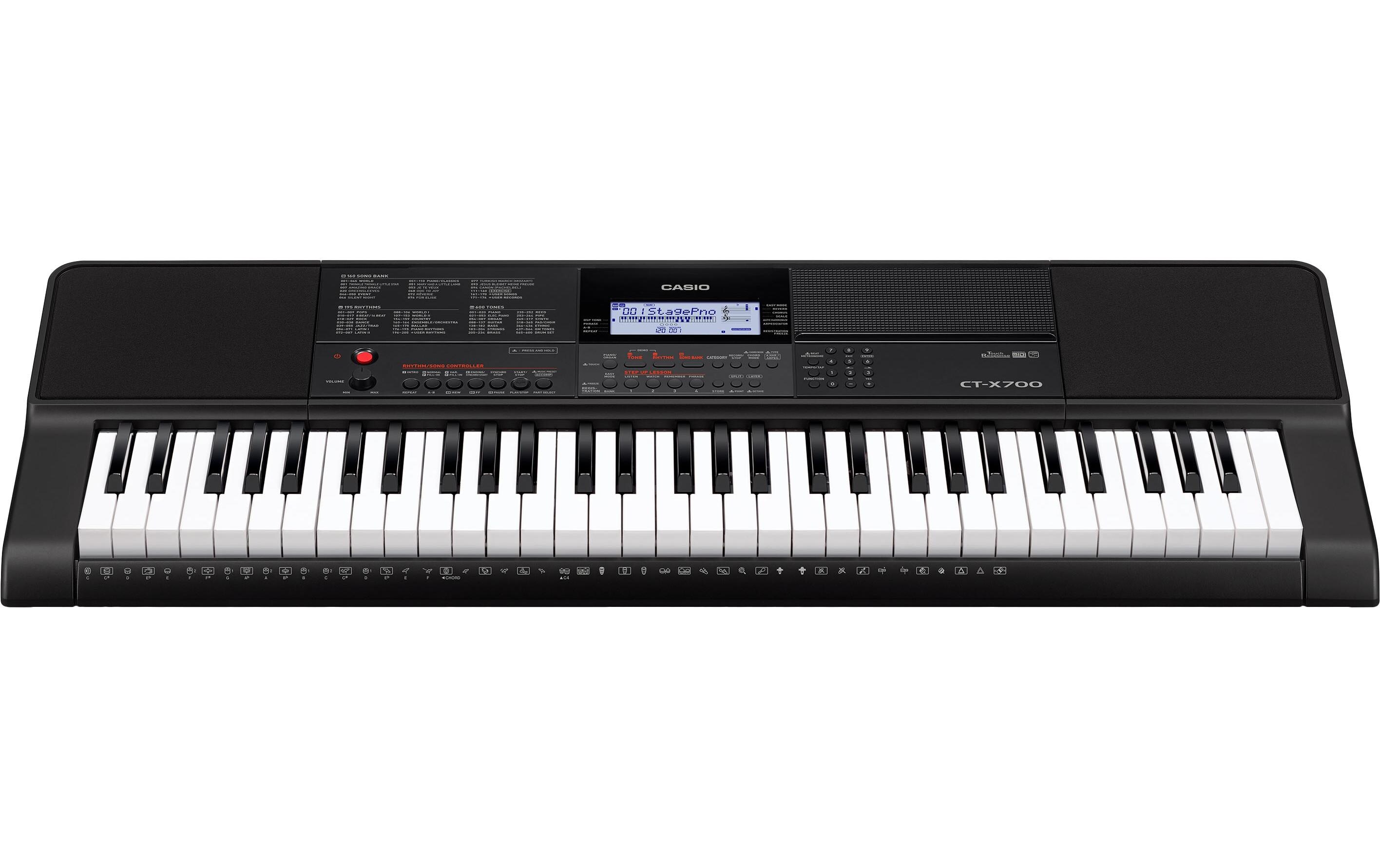 Keyboard CT-X700<br>Portables Keyboard mit 61 anschlagdynamischen Tasten