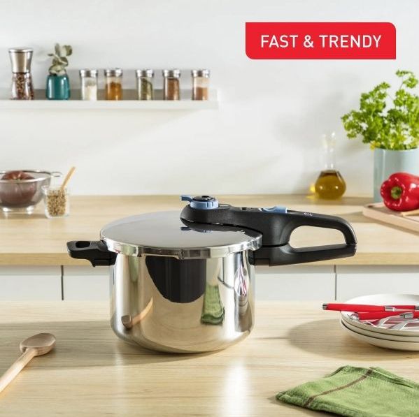 Tefal P2584301 Secure Trendy Snelkookpannen 2-delige set 4L + 6L