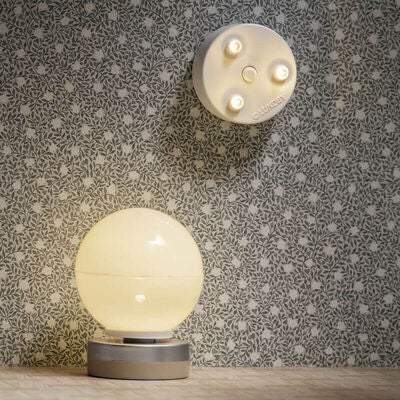 Lundby Dukkehustilbehør Spotlights og Gulvlampe, Beige/Hvit
